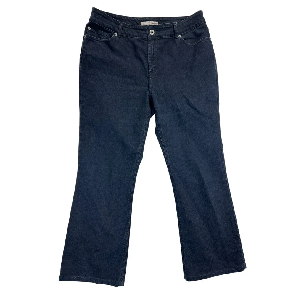 Chicos‎ Jeans Platinum Womens 2 Short Black Bootcut
